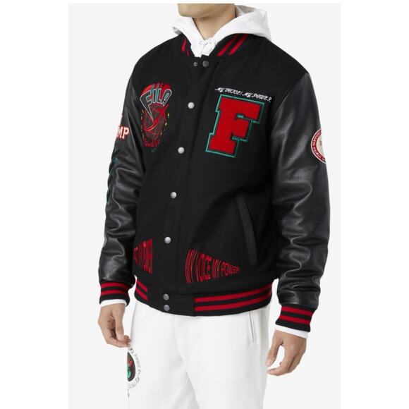 RETRO FILA RADDIX VARSITY JACKET Size Small Great Condition - Picture 1 of 16